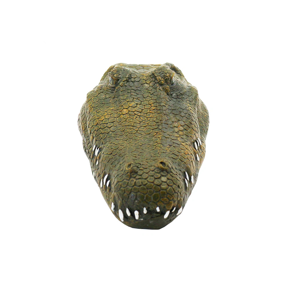 V002 Long-Lasting Battery Simulation Crocodile Boat, Kids' RC Boat, Electric Toy Vessel for Water Play, Prank & Trick Toy