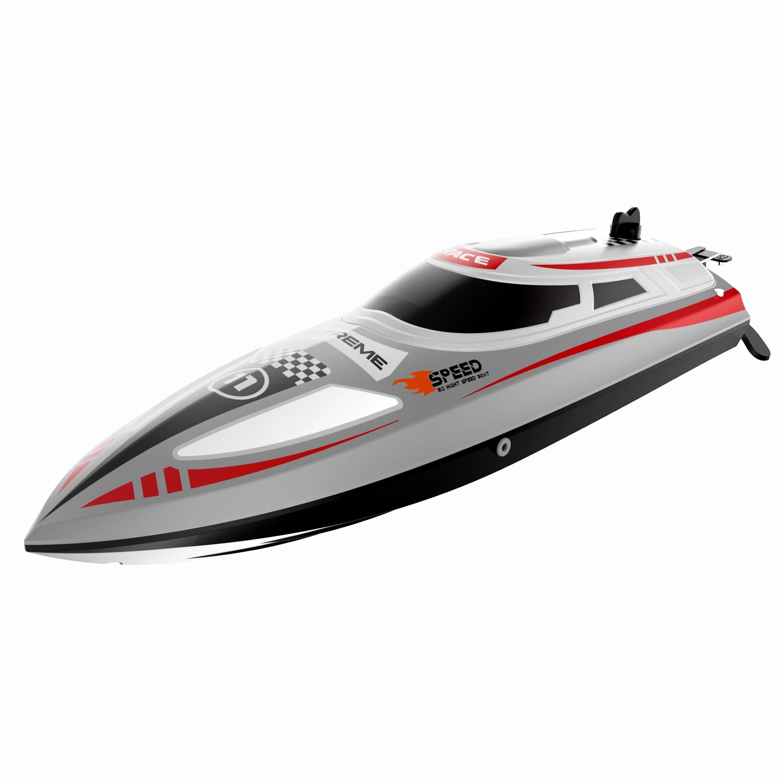 V003 2.4G High-Speed Racing RC Speedboat with Lights, 3-Speed & Cruise Control