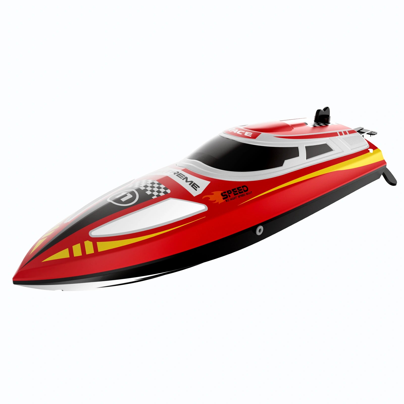 V003 2.4G High-Speed Racing RC Speedboat with Lights, 3-Speed & Cruise Control