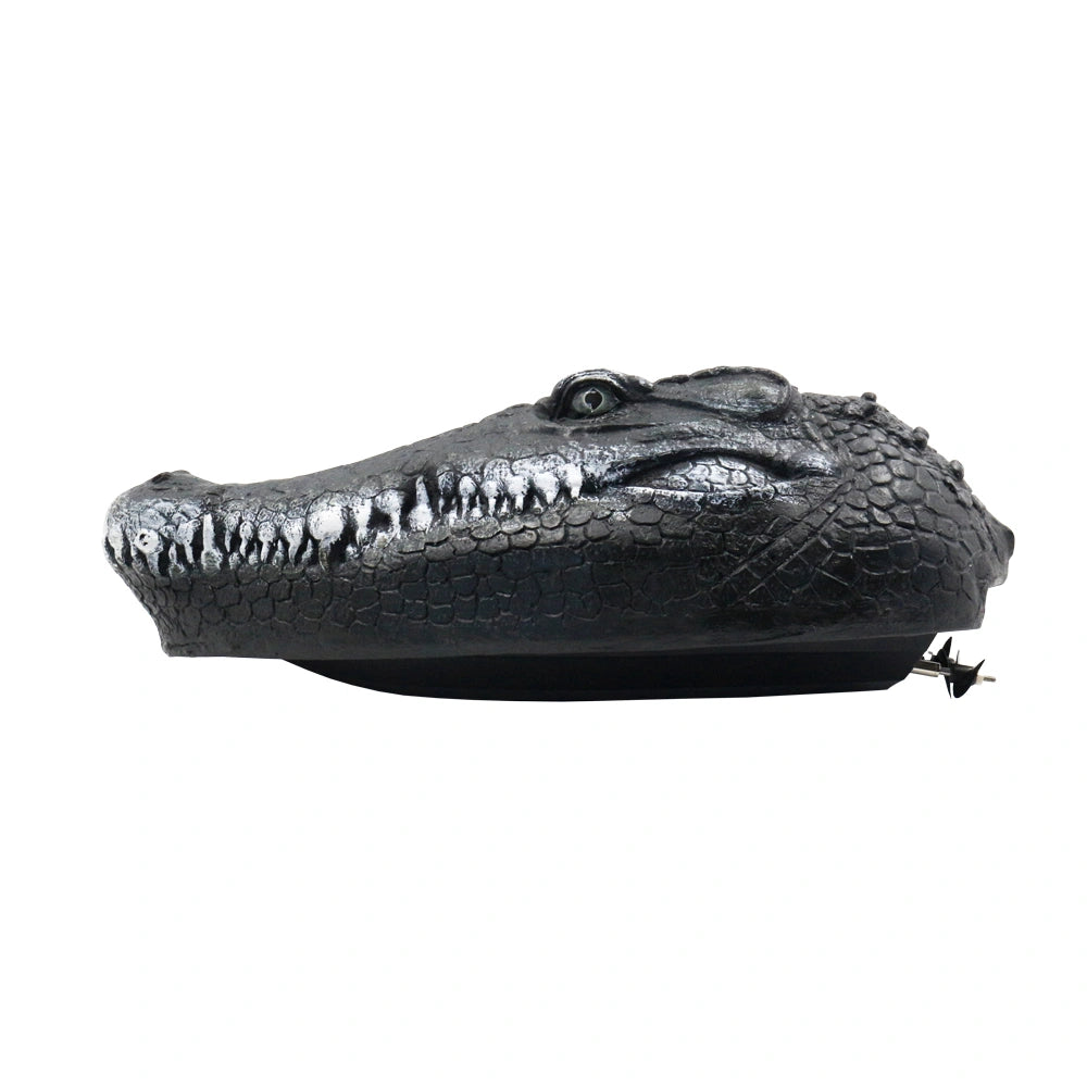 V005 Water Playable Simulation Crocodile Boat with Long-Lasting Battery, Kids' RC Toy Boat for Prank & Trick