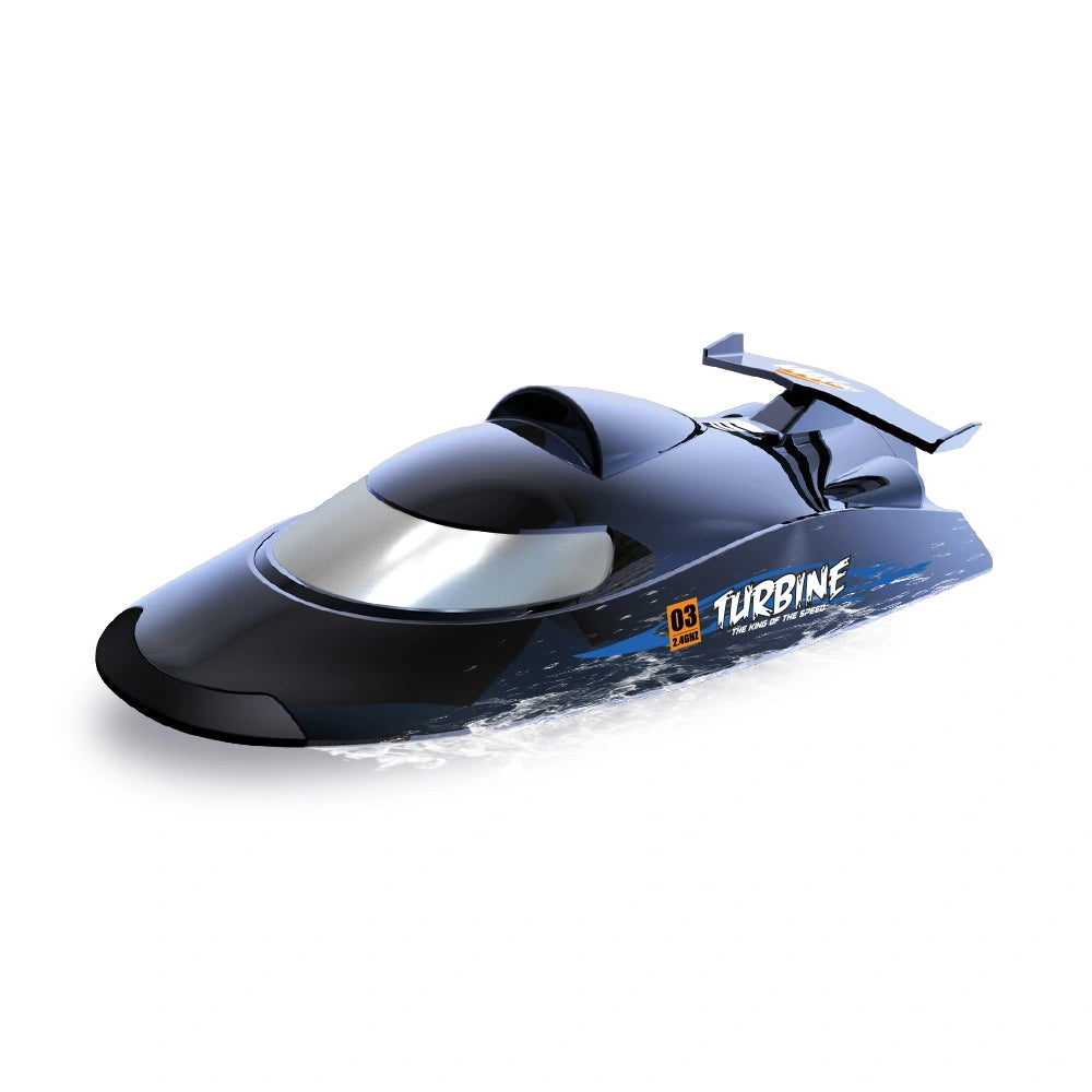 RC Speedboat V009, Turbofan Powered Amphibious Toy Boat for Kids & Adults, Water Drift Toy for Boys