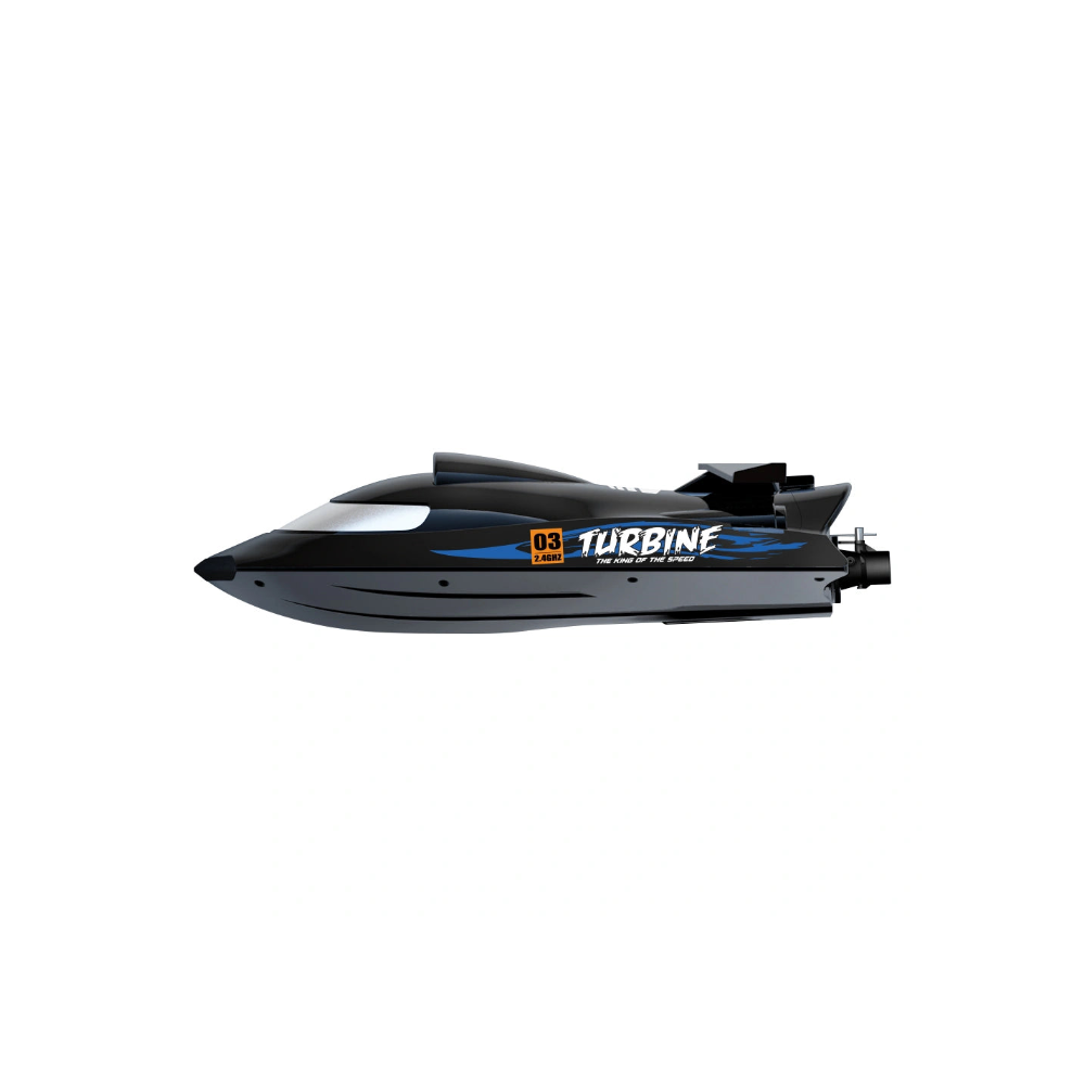 RC Speedboat V009, Turbofan Powered Amphibious Toy Boat for Kids & Adults, Water Drift Toy for Boys