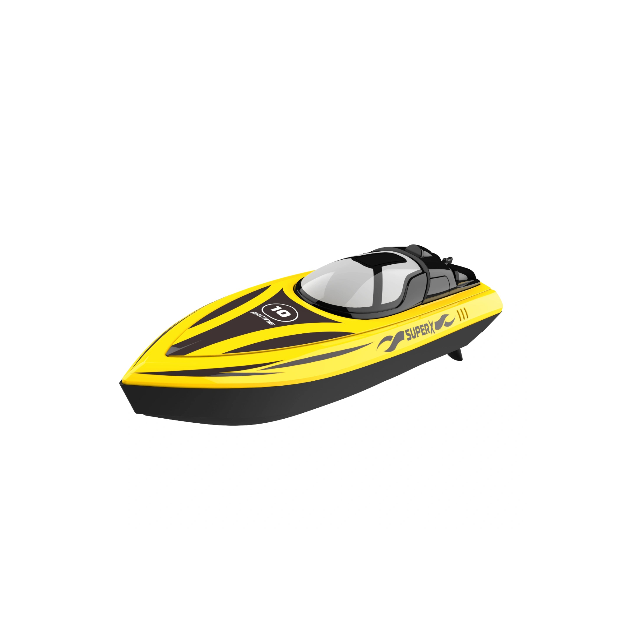 V333 Dual Motor Driven Water Racing Speedboat, 2.4G RC Remote Control Boat, Kids Toy Boat with Low Battery Reminder