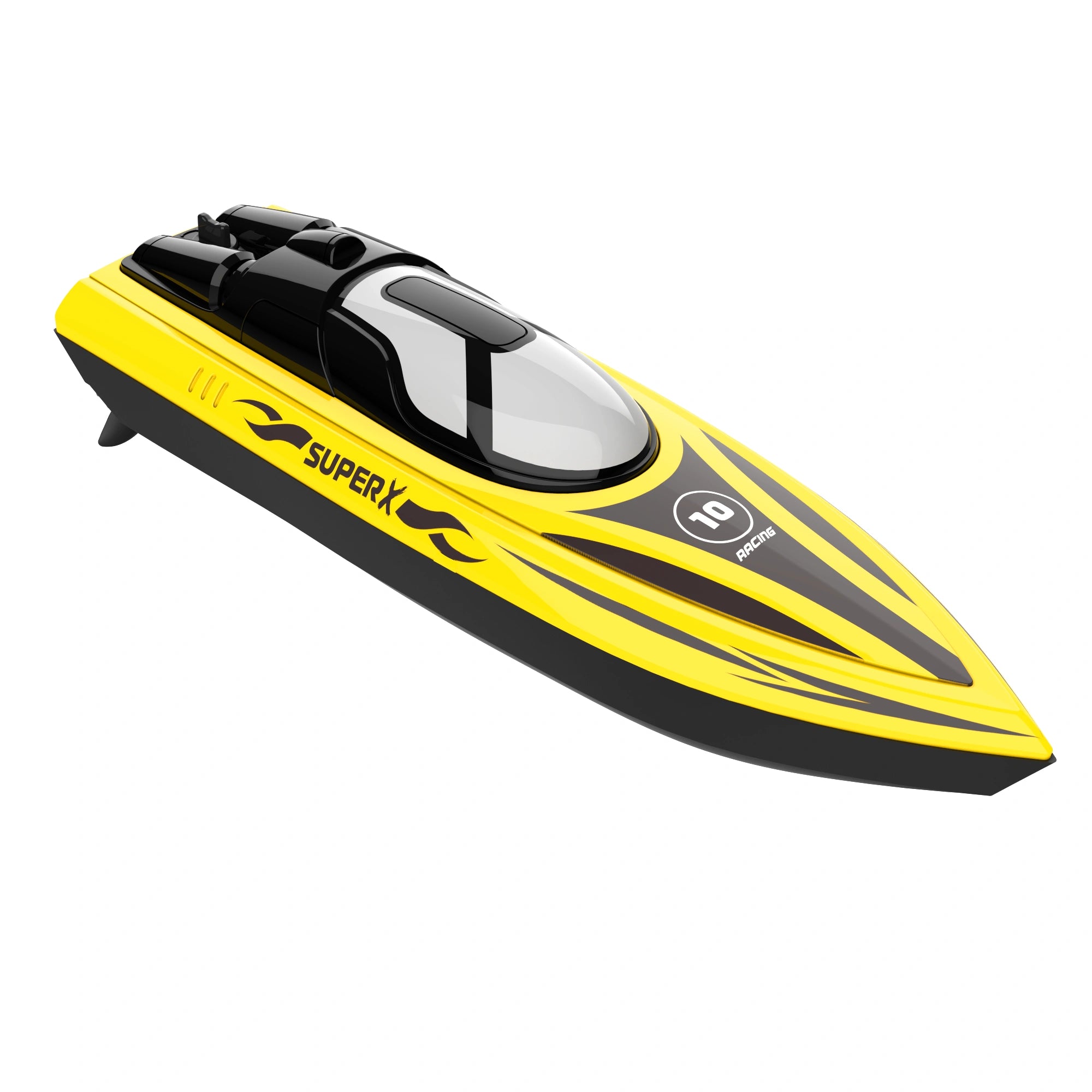 V333 Dual Motor Driven Water Racing Speedboat, 2.4G RC Remote Control Boat, Kids Toy Boat with Low Battery Reminder