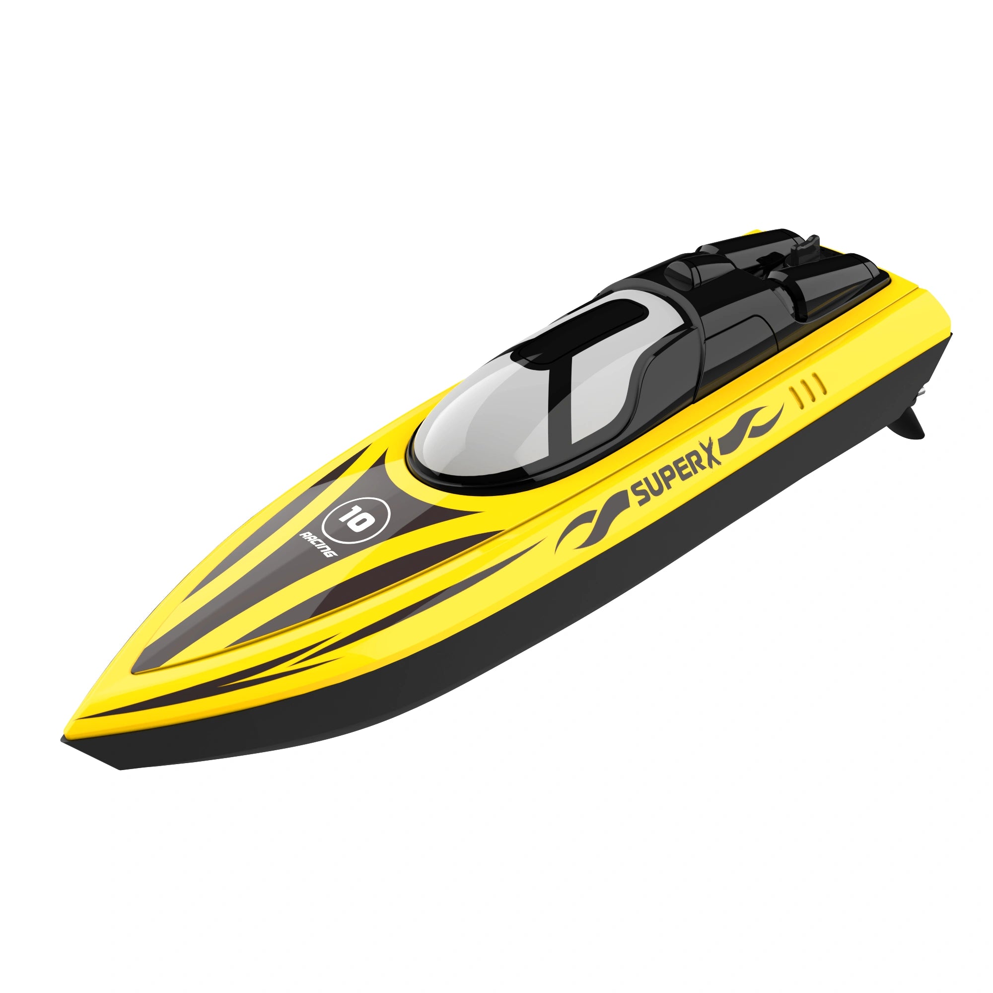 V333 Dual Motor Driven Water Racing Speedboat, 2.4G RC Remote Control Boat, Kids Toy Boat with Low Battery Reminder