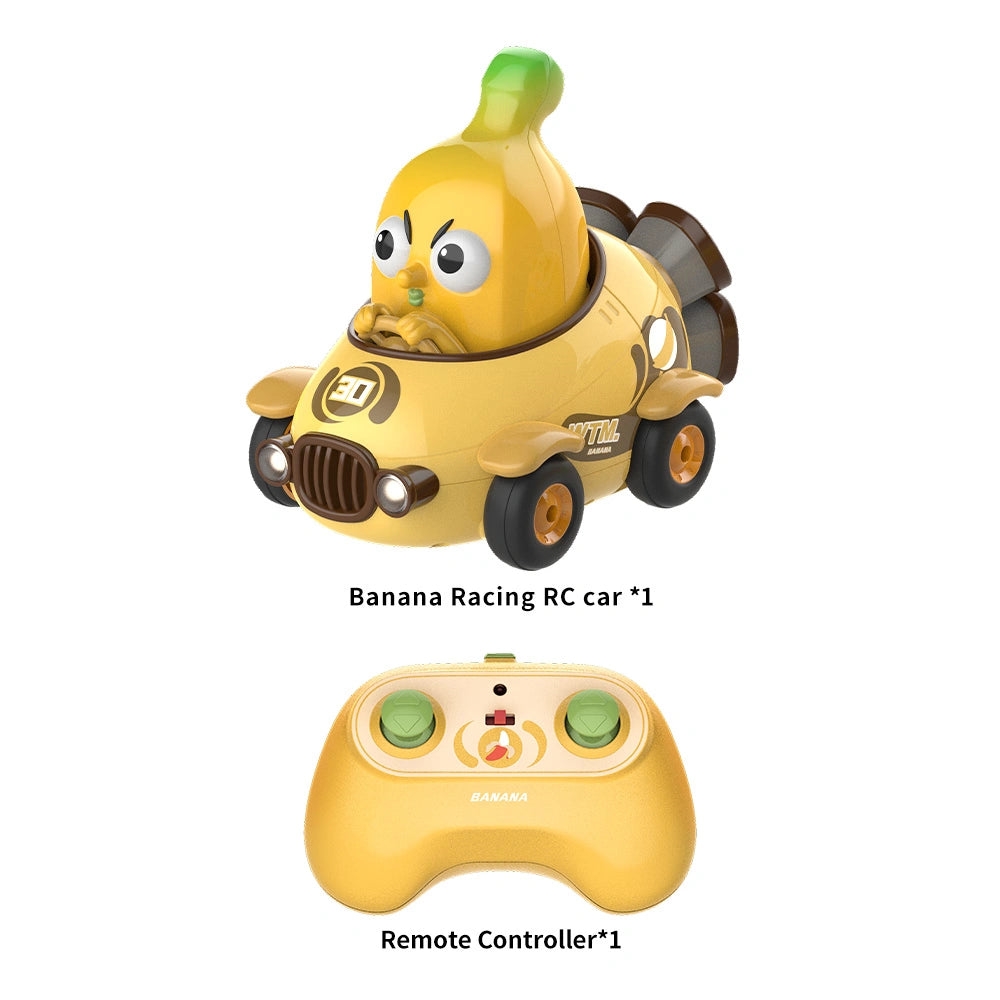 Y01 Banana Racer RC Car - Kids Educational Toy 360° Stunt Car with LED Lights