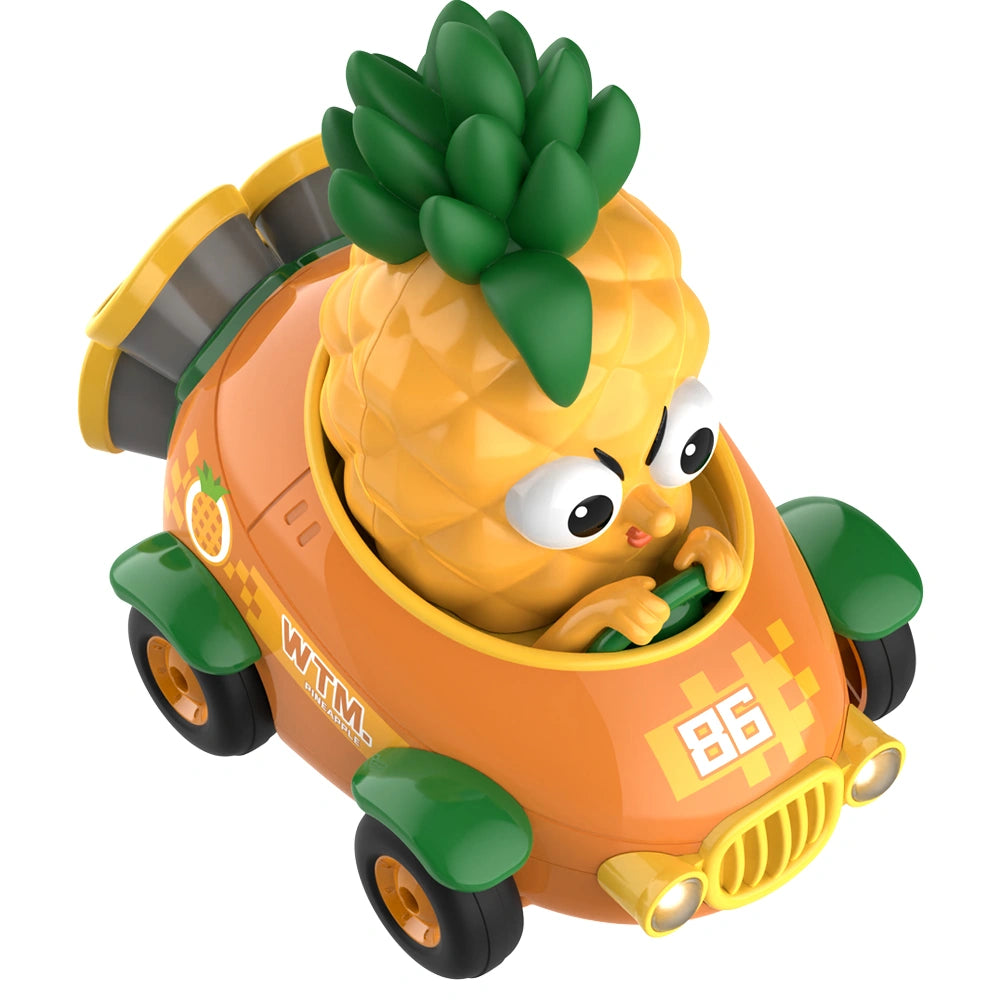 Y02 Pineapple Sprint RC Car, Cute Realistic Fruit Racing Car with 360° Spin, Toy Car for Boys