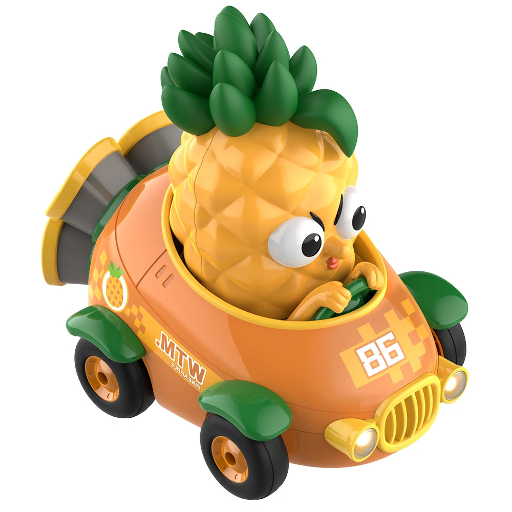 Y02 Pineapple Sprint RC Car, Cute Realistic Fruit Racing Car with 360° Spin, Toy Car for Boys