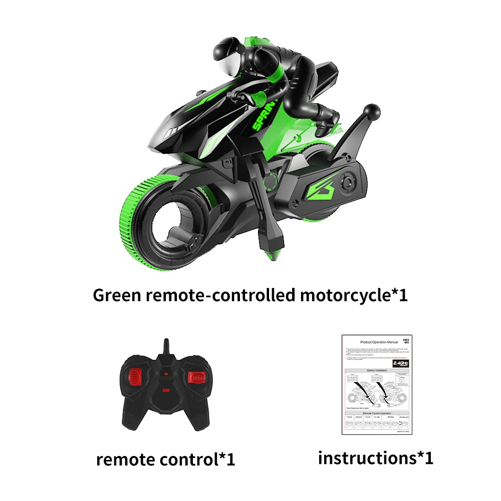 Y09 Stunt Motorcycle RC Car, 360° Spin High-Speed Drift Racing Car, Toy Car Model for Boys