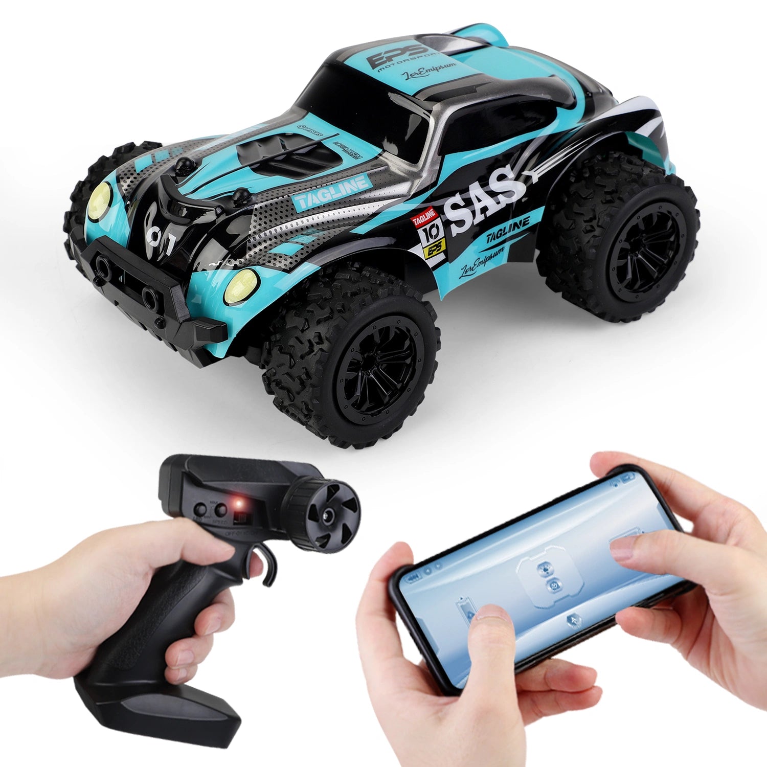 Y21 RC Remote Control Racing Car for Boys, 1:20 Scale 2.4G Dual-Control Off-Road Pickup Truck, High-Speed Climbing Monster Truck