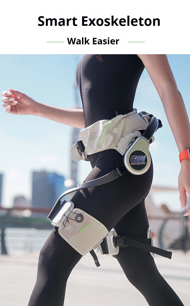 Smart Exoskeleton Assistive Device - Outdoor Hiking Stair-Climbing Walking Tool Lightweight Human-Machine Integration
