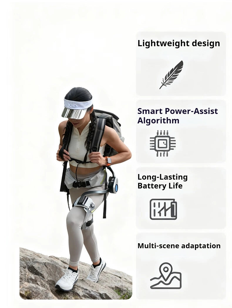 Smart Exoskeleton Assistive Device - Outdoor Hiking Stair-Climbing Walking Tool Lightweight Human-Machine Integration