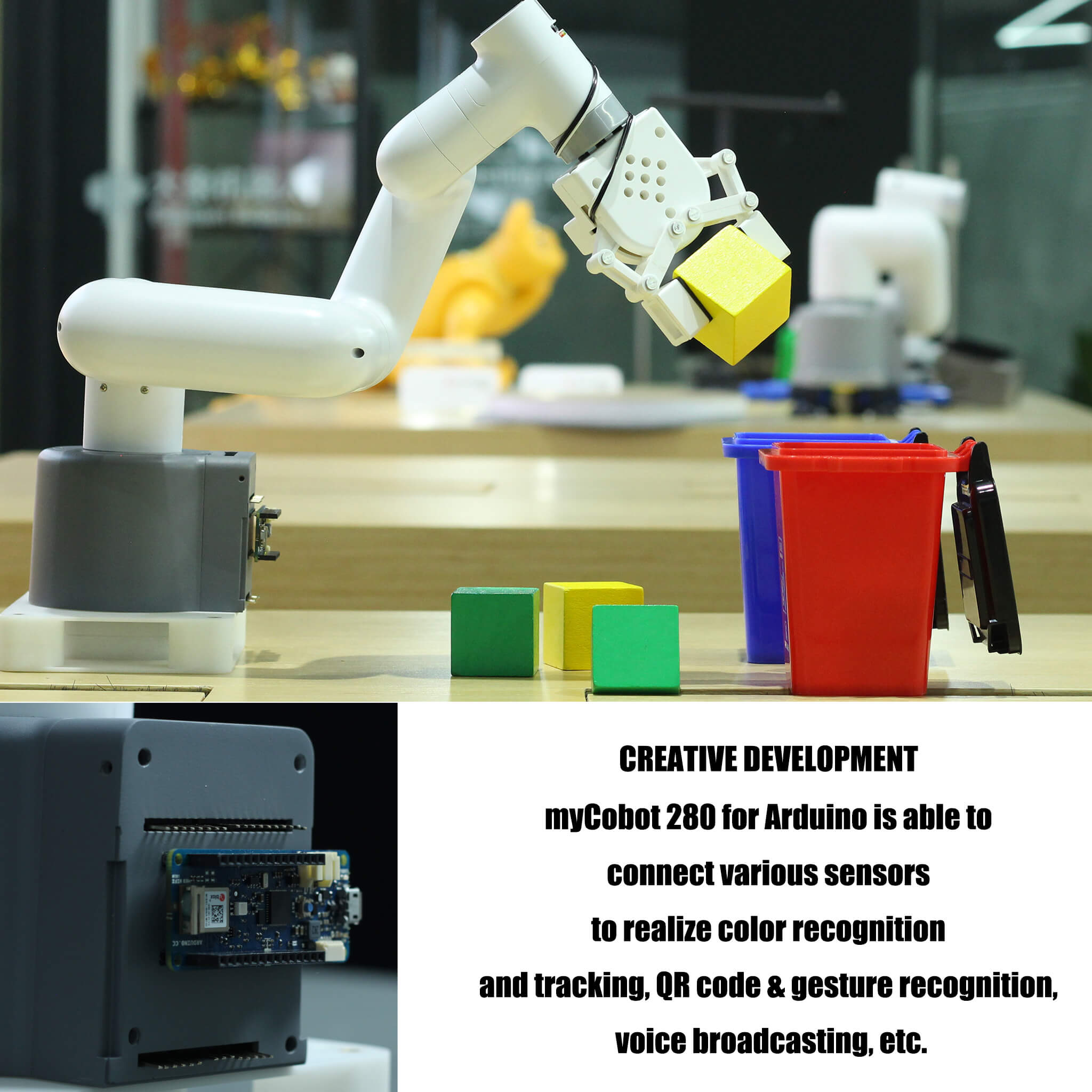 Elephant Robotics myCobot 280 for Arduino 6 DOF Collaborative Robot (for Arduino  Version)
