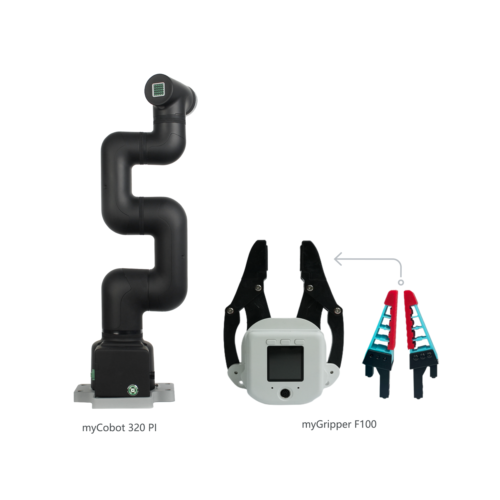 Elephant Robotics myCobot 320 Pi 2022 - 1kg Payload 6 DOF Collaborative Raspberry Pi Robotic Arm (with Flat Base)