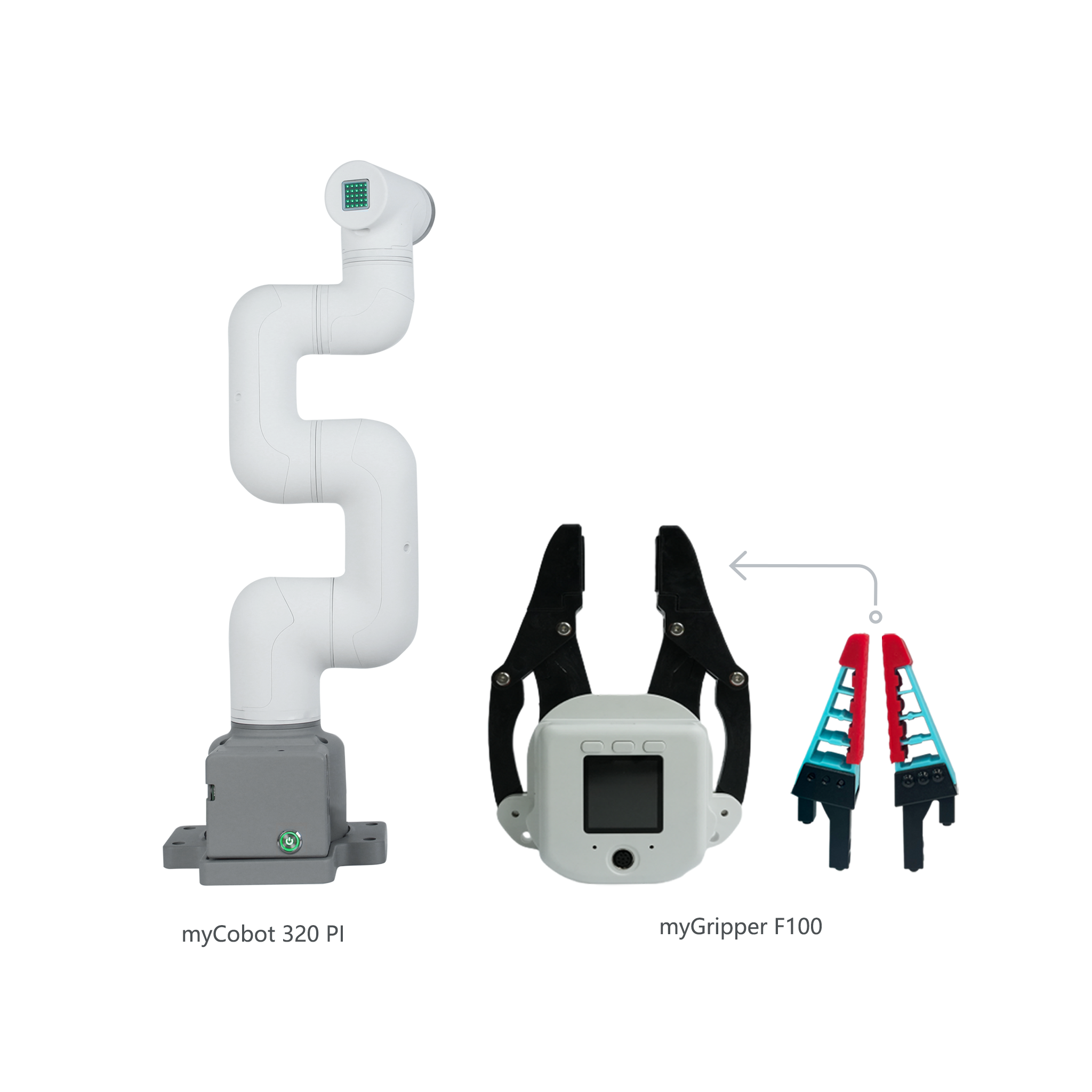 Elephant Robotics myCobot 320 Pi 2022 - 1kg Payload 6 DOF Collaborative Raspberry Pi Robotic Arm (with Flat Base)