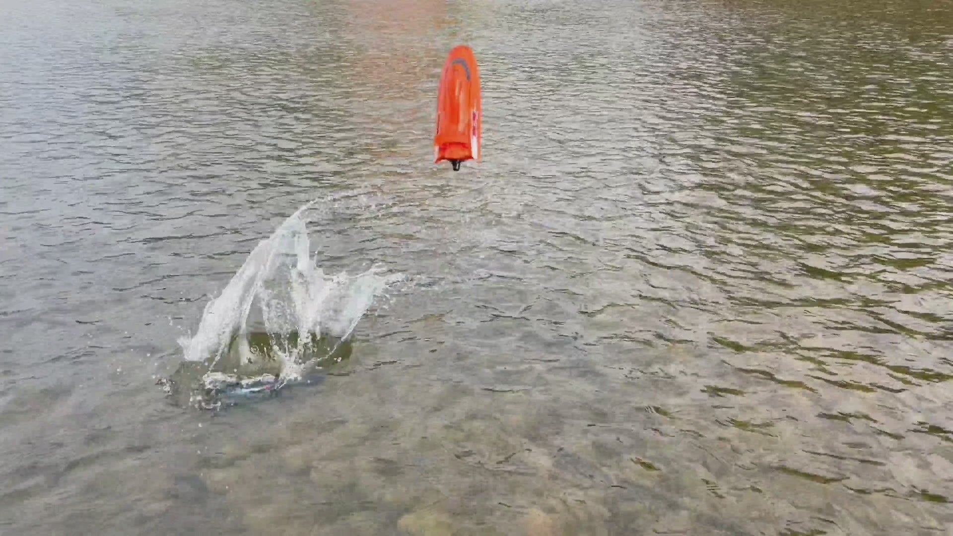 Load video: RC Speedboat V009, Turbofan Powered Amphibious Toy Boat for Kids &amp; Adults, Water Drift Toy for Boys