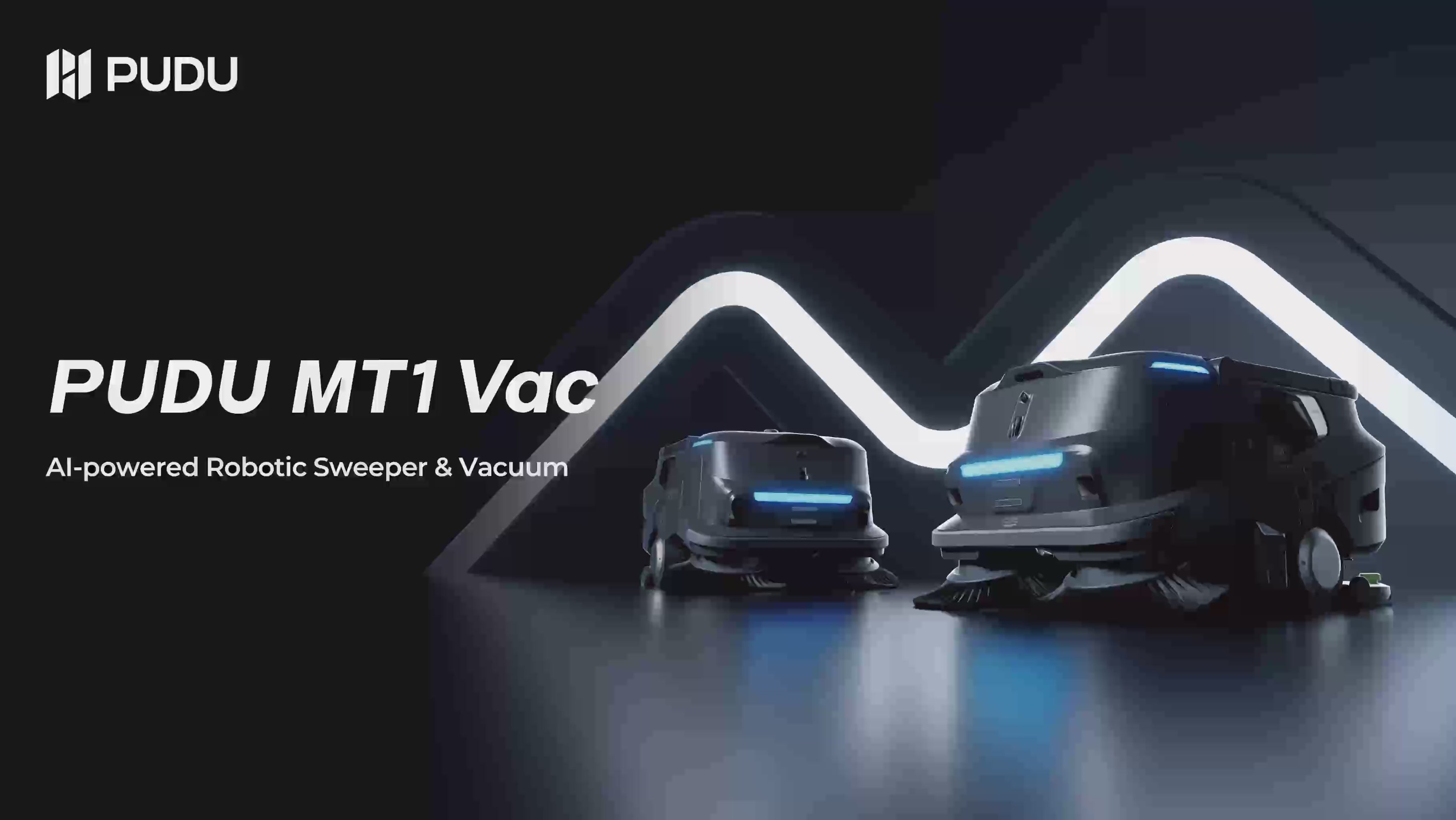 Load video: PUDU MT1 Vac Autonomous Vacuum Cleaning Robot - Commercial Floor Care