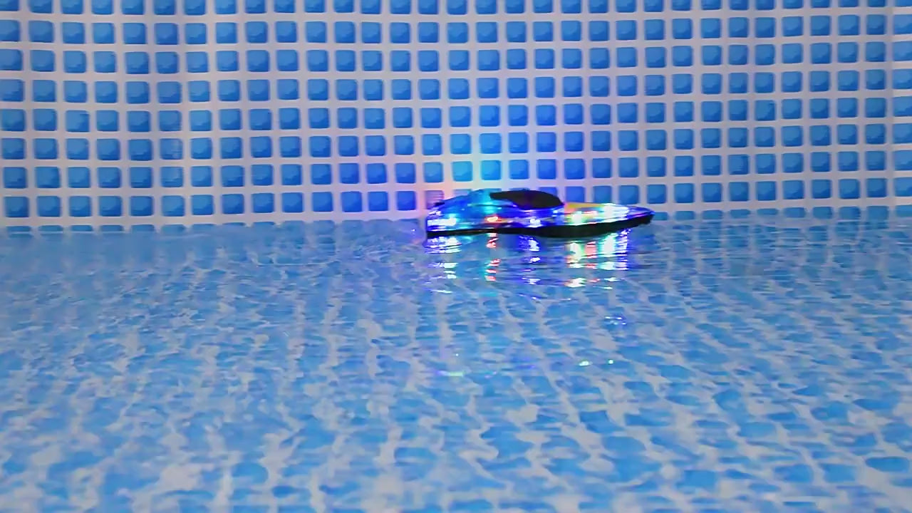 Load video: V333 Dual Motor Driven Water Racing Speedboat, 2.4G RC Remote Control Boat, Kids Toy Boat with Low Battery Reminder