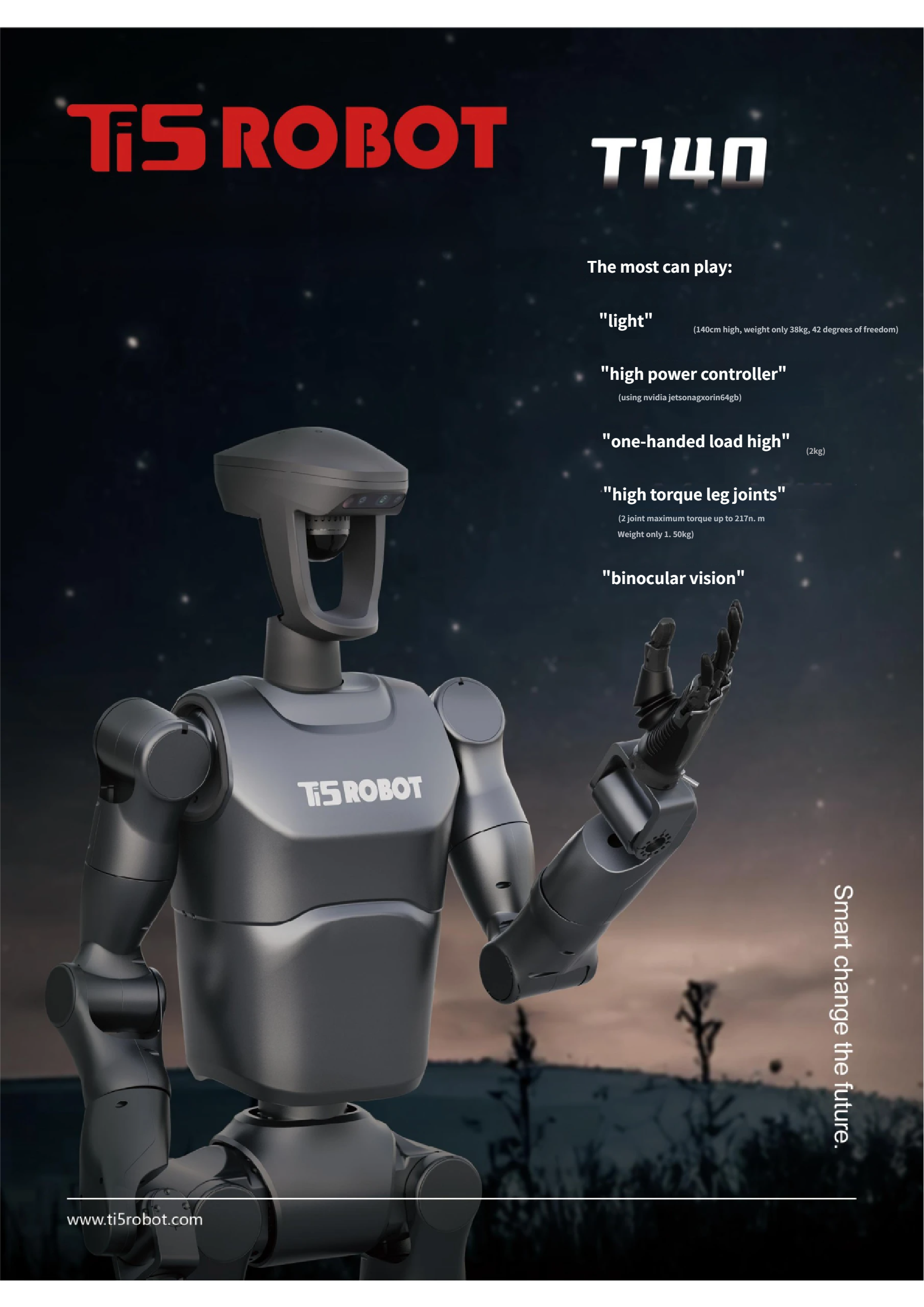 Humanoid Robots Ti5robot T140 Humanoid Robot - Commercial-Grade Intelligent Humanoid Solution - RobotMall